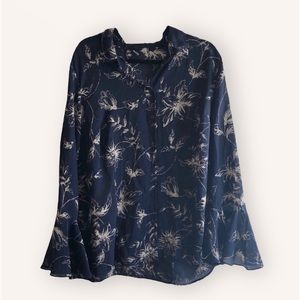 Lane Bryant Floral Print Blouse